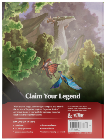 Donjons et Dragons : Royaumes Oubliés - Héros de Faerûn (Anglais)