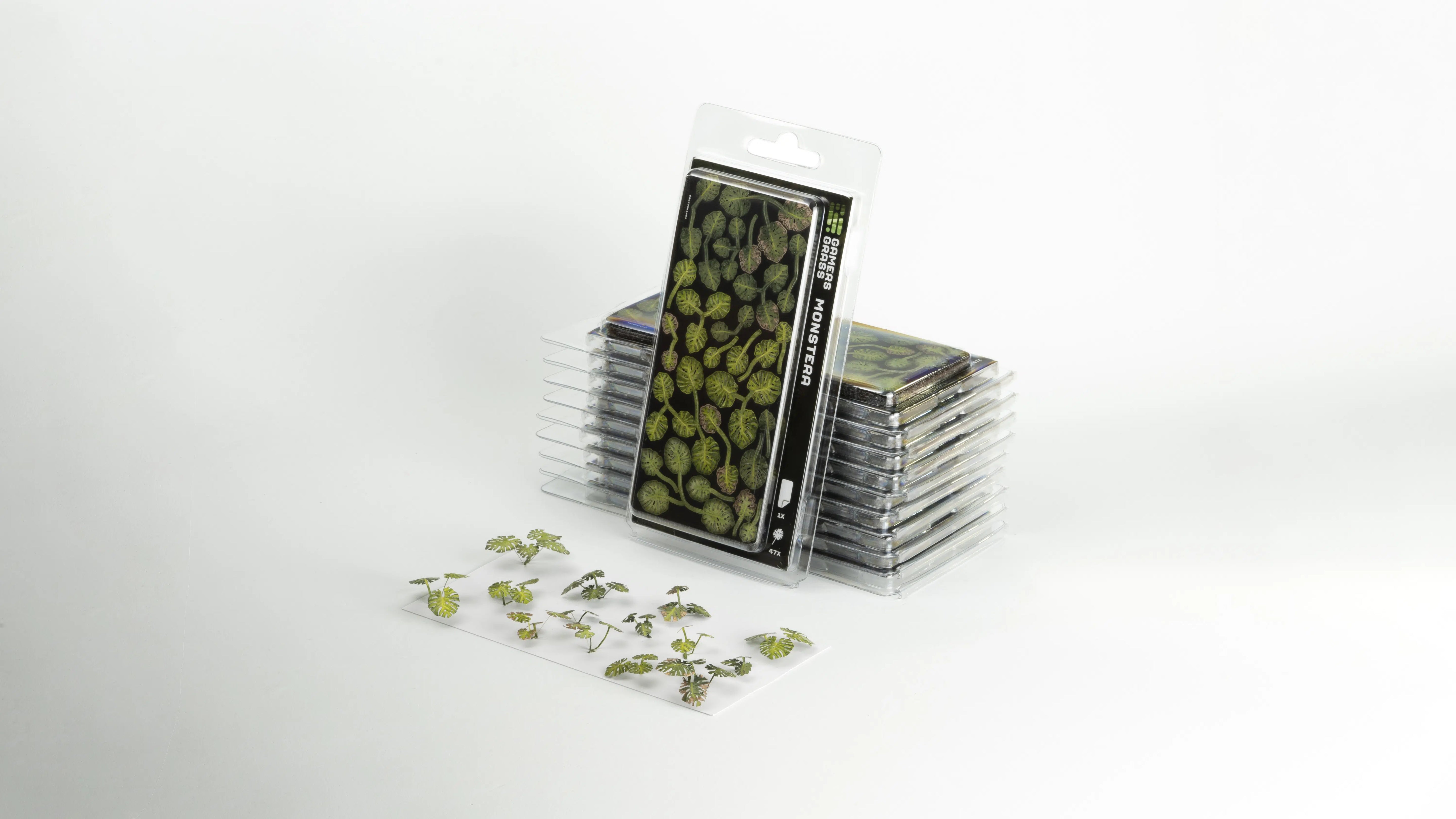 Gamers Grass - Static Tuft Laser Plants - Monstera