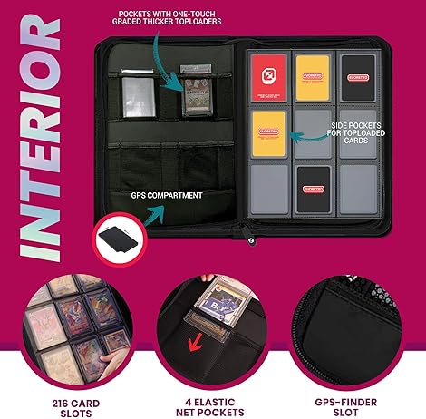 Classeur à cartes Shield+ 216 à chargement par le haut - Noir