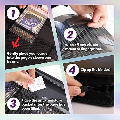 Classeur à cartes Shield+ 216 à chargement par le haut - Noir