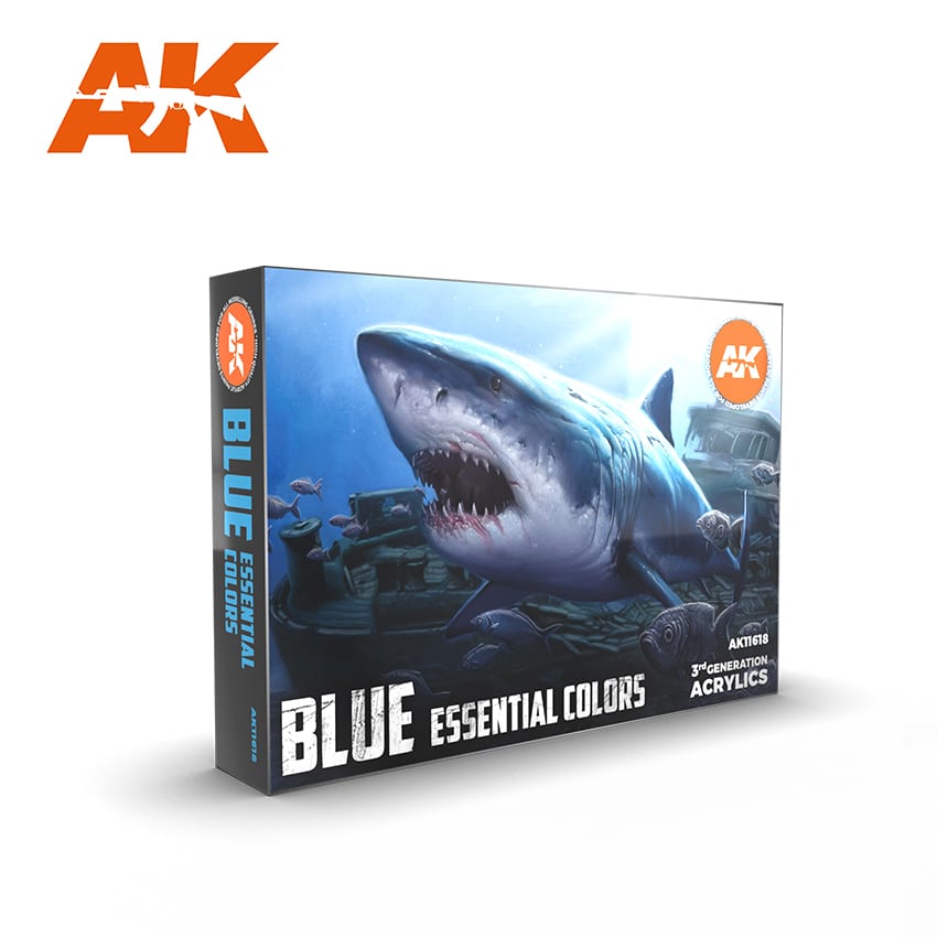 AK Interactive 3G Essential Colors - Blue Set