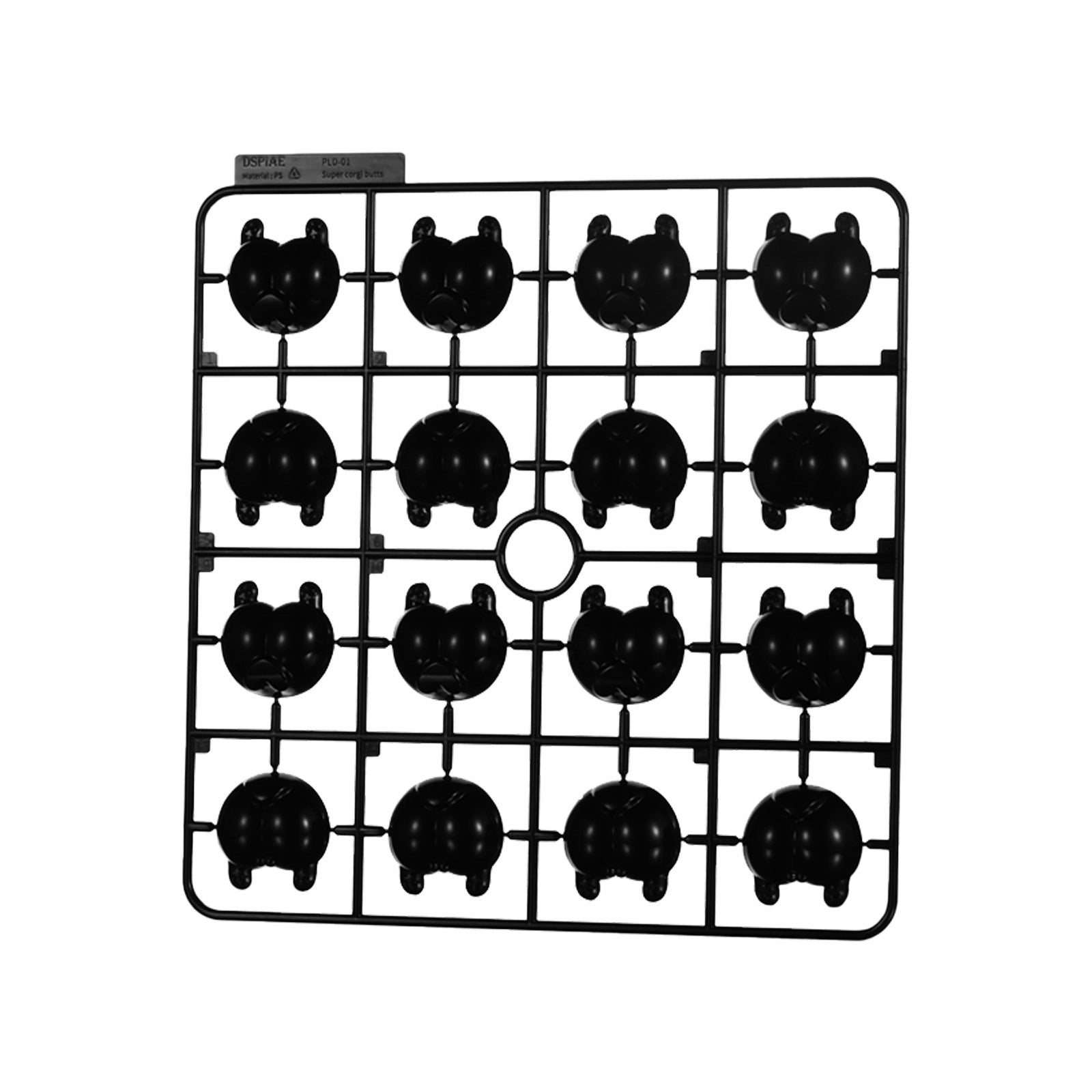 Pièce de test de couleur des fesses Super Corgi - Noir