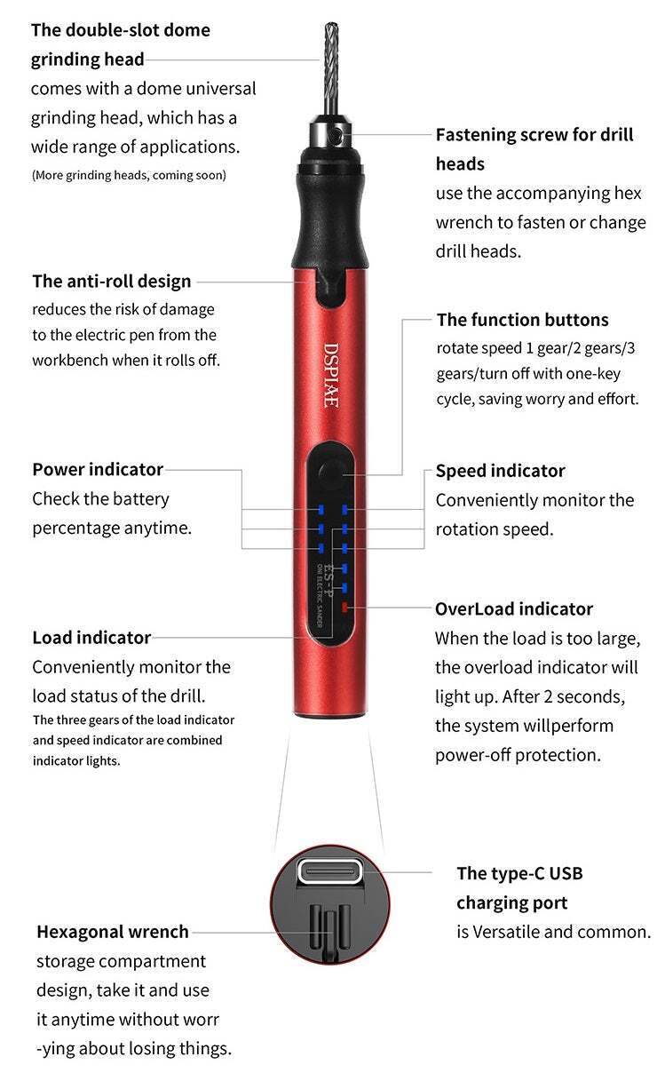 Portable Electric Sanding Pen