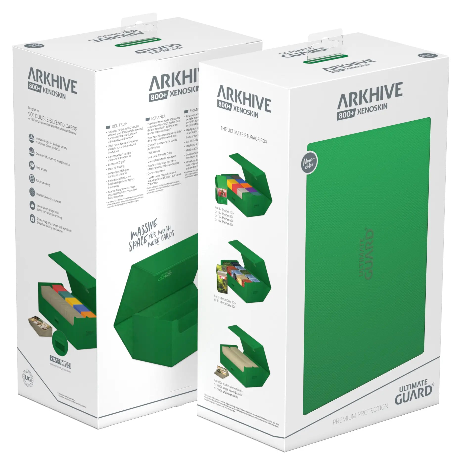 Deck Case Arkhive 800+ Monocolor Vert