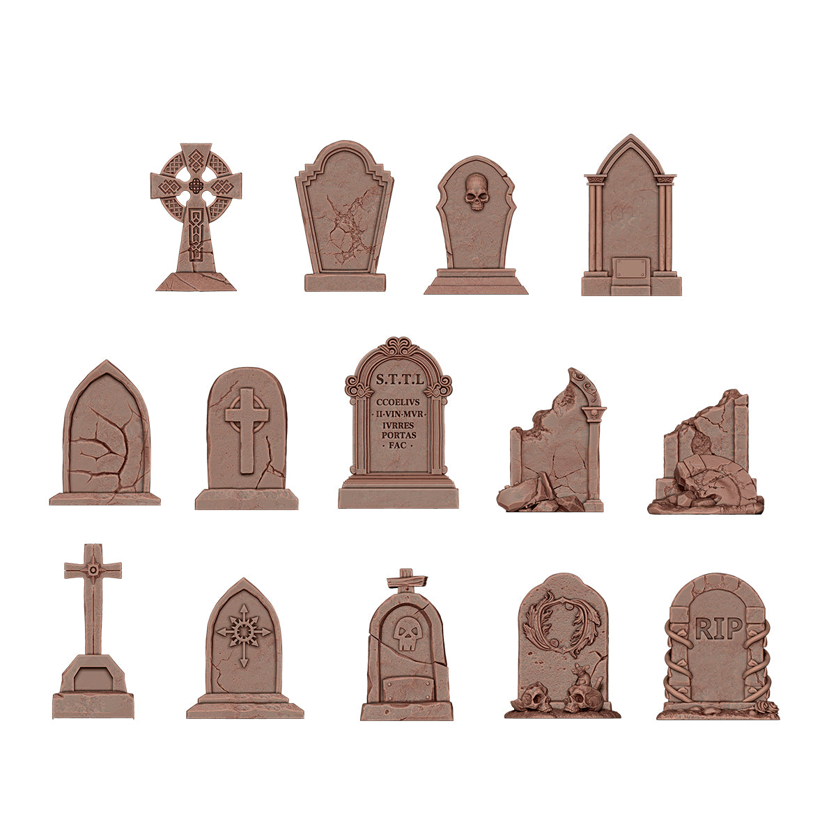 Basing Bits - Tombstones 14 Pieces