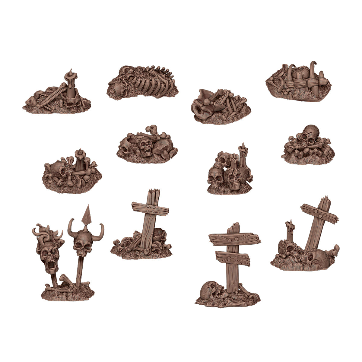 Basing Bits - Bones Remains 12 Pieces