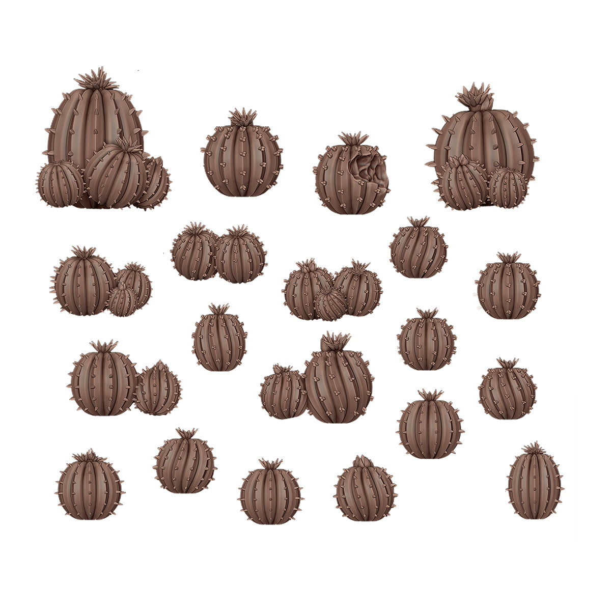 Éléments de soclage - Cactus Barrel 20 pièces