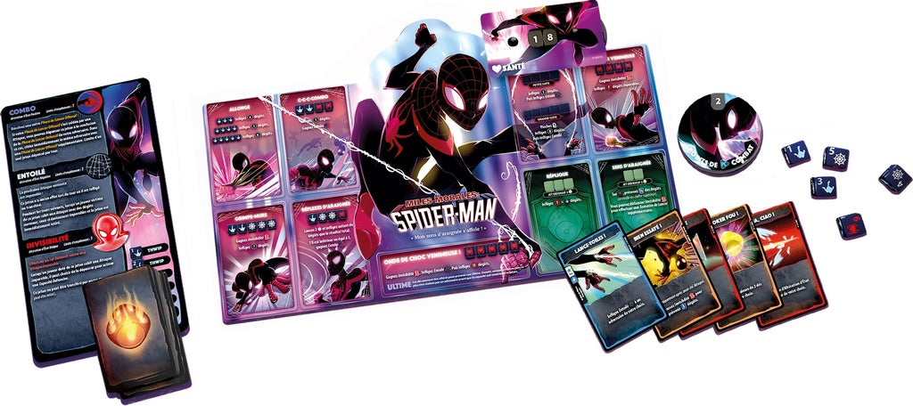 Dice Throne: Marvel Scarlet Witch vs. Thor vs. Loki vs. Spider-Man (French)