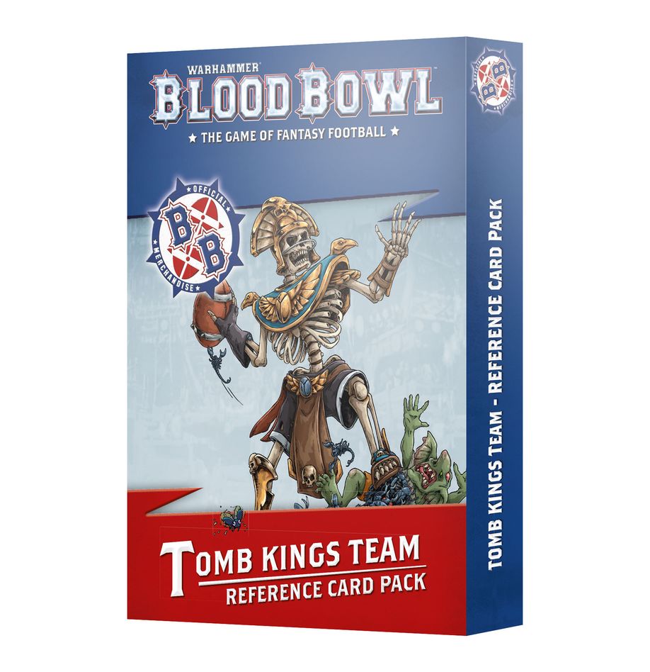 Blood Bowl : Pack de cartes de référence d'équipe des Rois des Tombes (anglais)