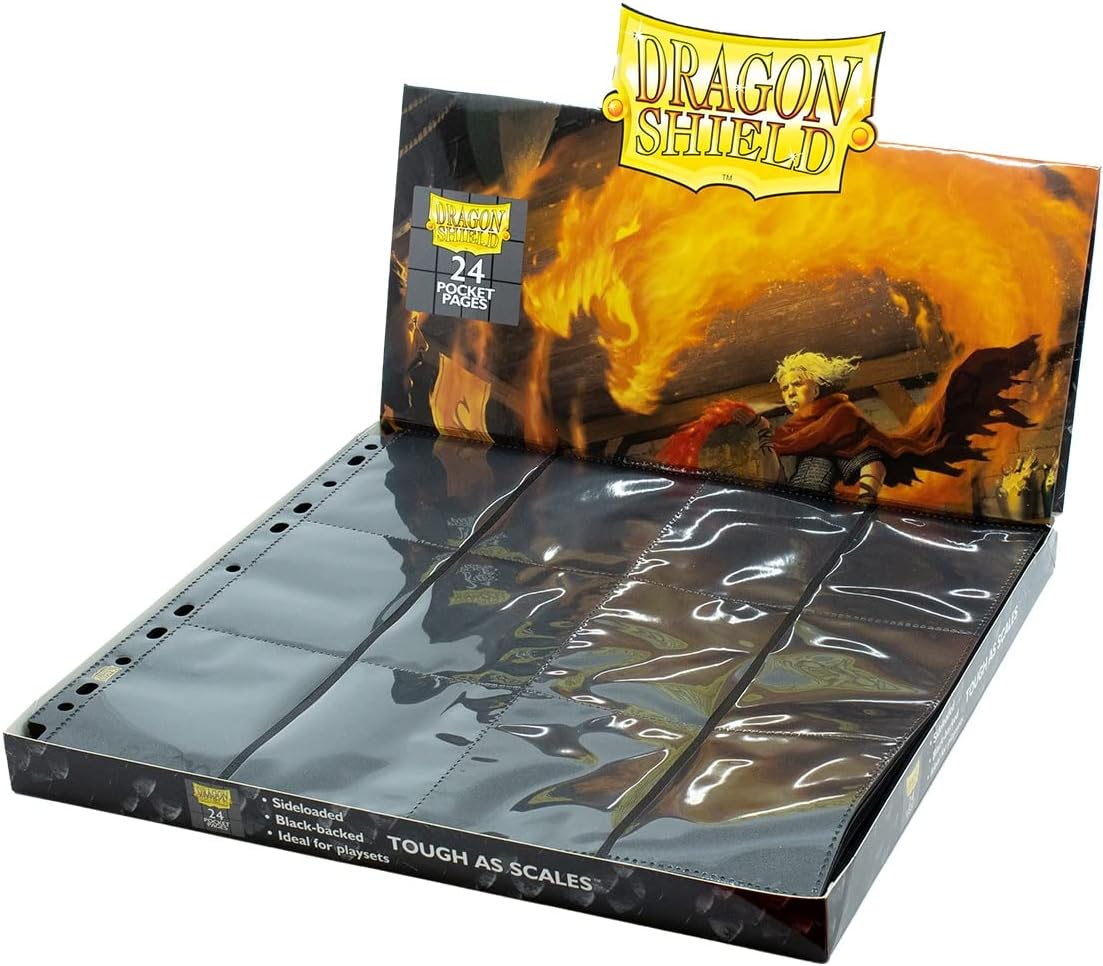 Dragon Shield : Étui à chargement latéral 24 poches : Transparent 50CT