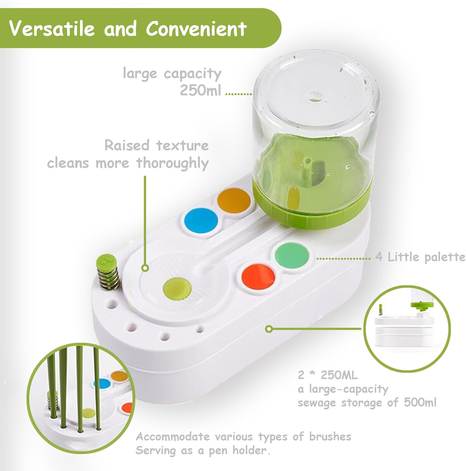 Paint Brush Cleaner Station (Green)