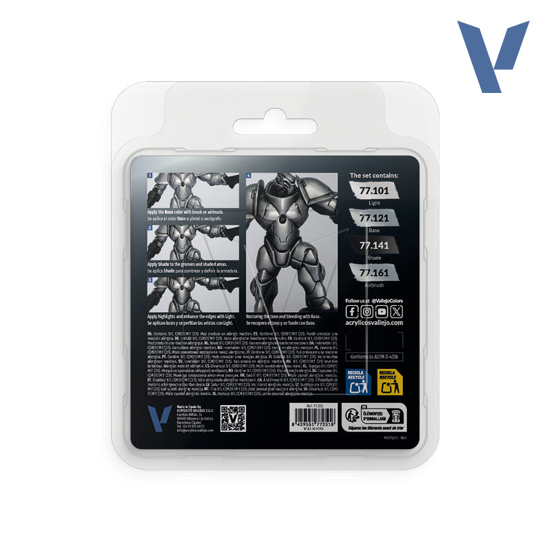 True Metallic Metal: Sterling Silver Paint Set