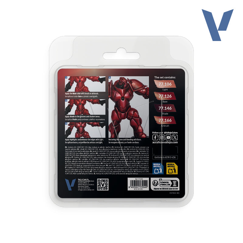 True Metallic Metal: Ruby Red Paint Set
