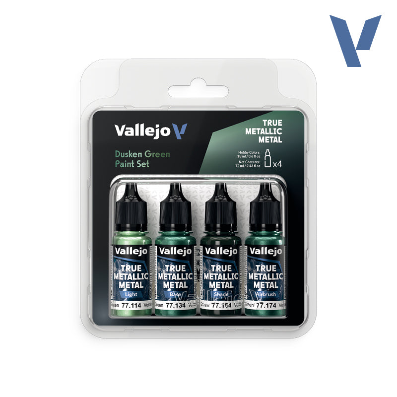 True Metallic Metal: Dusken Green Paint Set