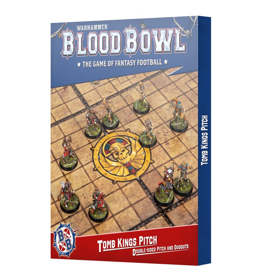 Blood Bowl : Terrain des Rois des Tombes : Ensemble de terrain et d'abris double face