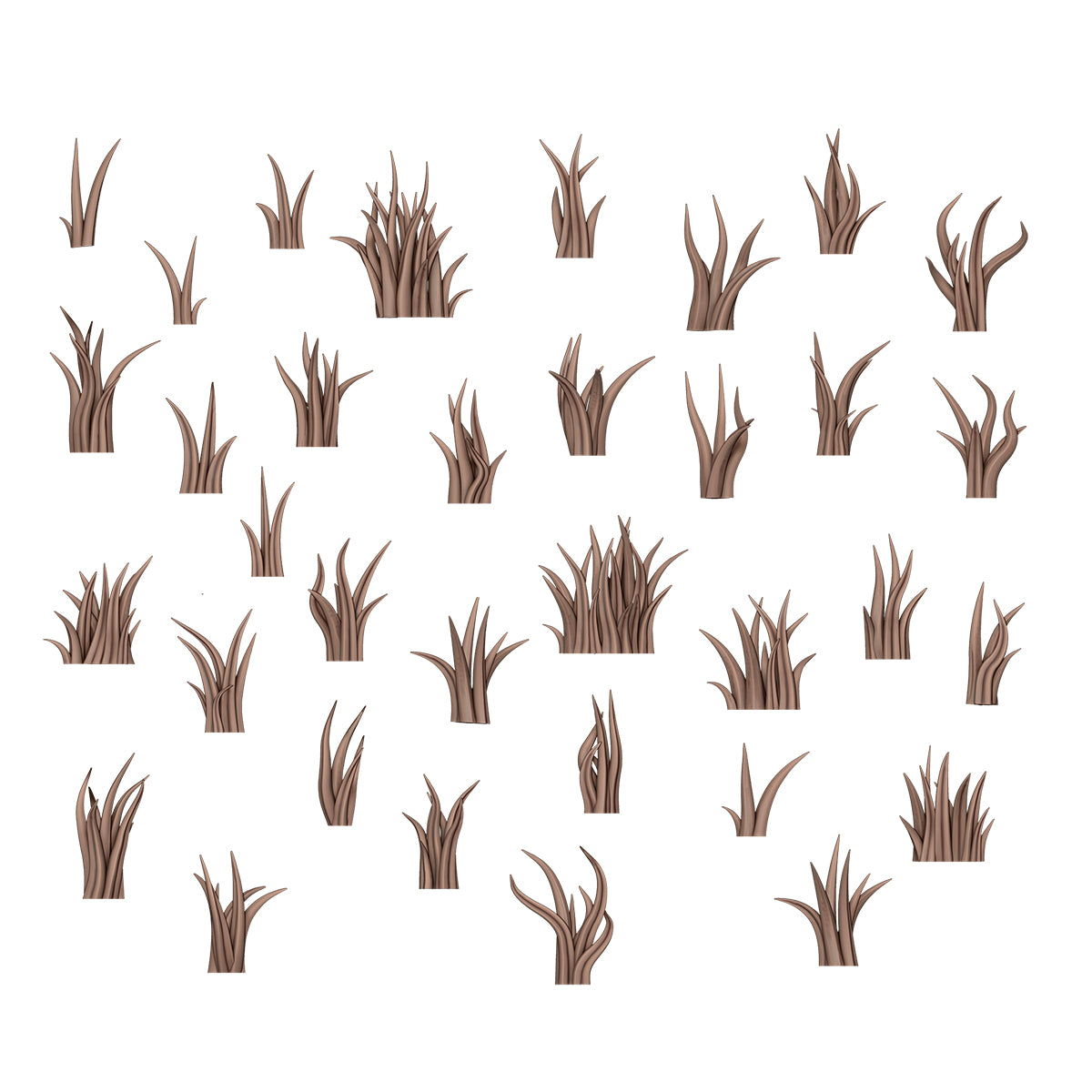 Éléments de soclage - Herbe haute 35 pièces