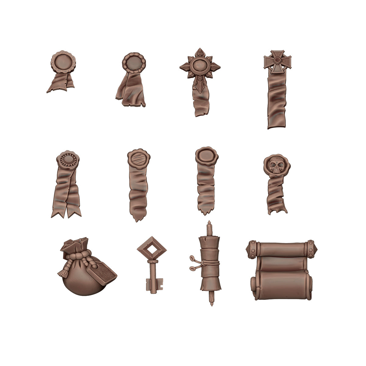 Basing Bits - Seals and Scrolls 46 Pieces
