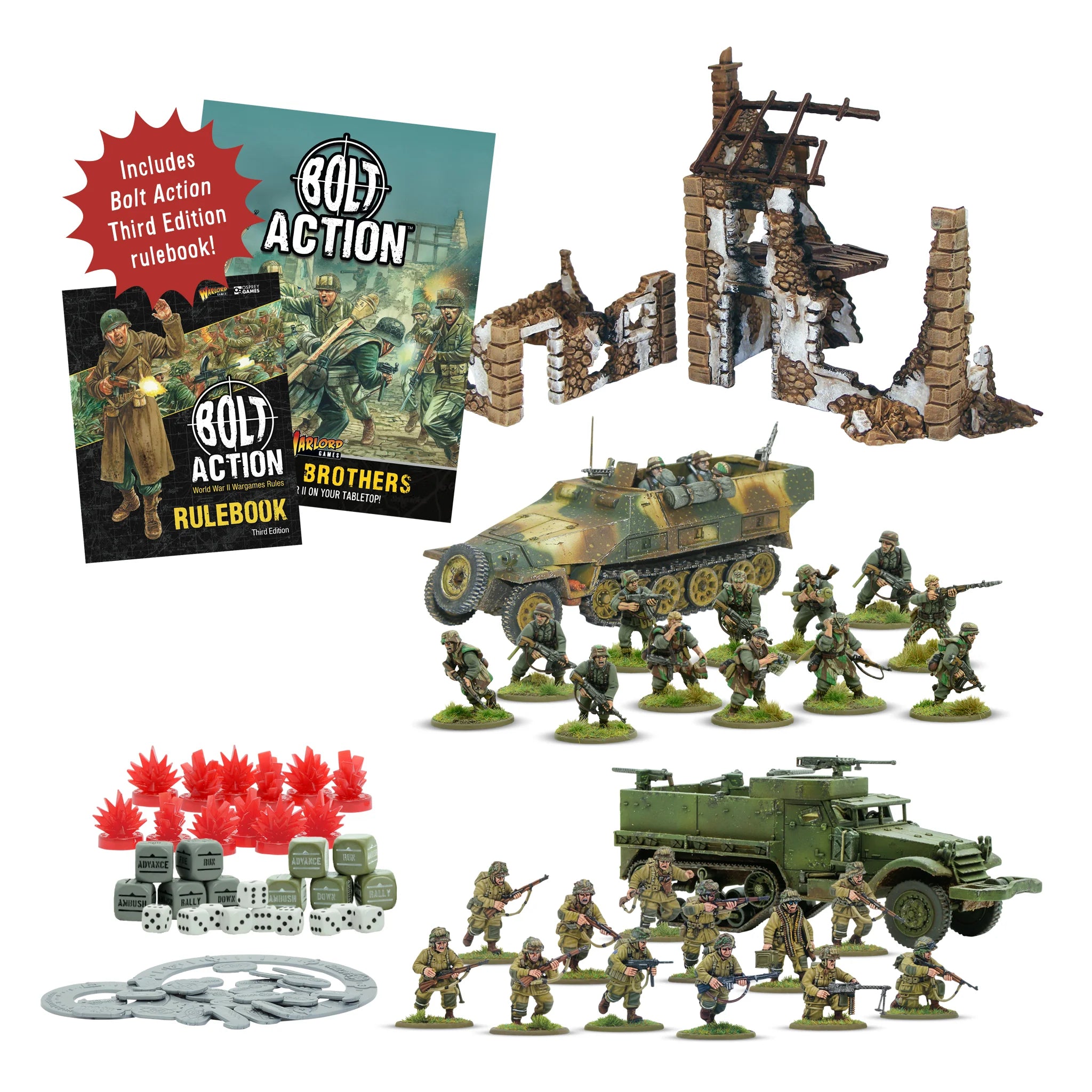 Kit de démarrage Bolt Action - Band of Brothers (Troisième édition) (Anglais)
