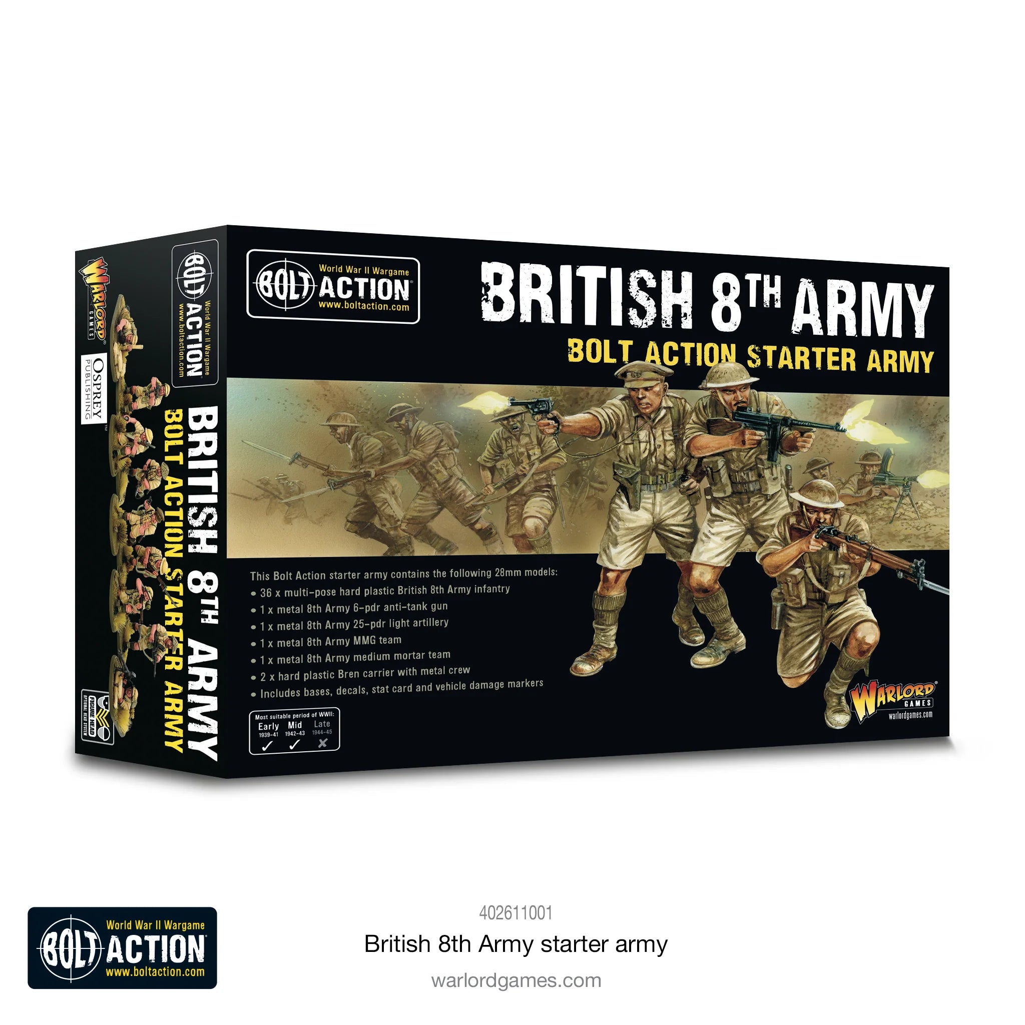 Armée de départ de la 8e armée de Bolt Action (anglais)