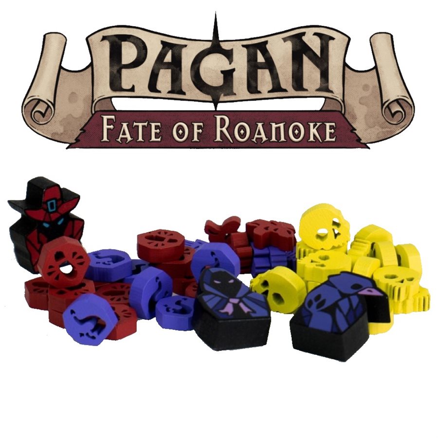 Pagan: Fate of Roanoke: Wooden Token Kit (English)