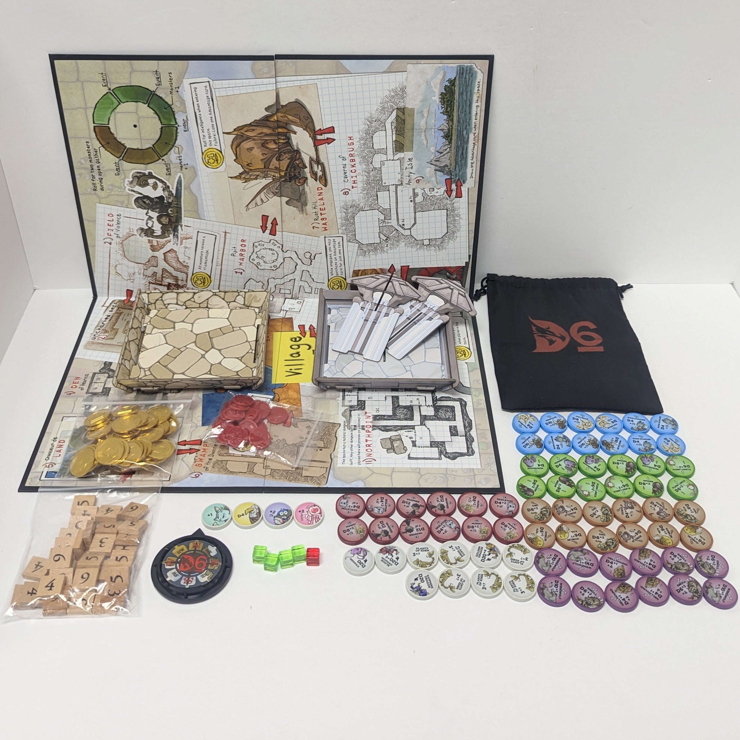 D6: Dungeons, Dudes, Dames, Danger, Dice and Dragons! (Used)