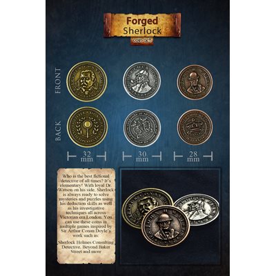 Pièces de métal légendaires : Saison 6 : Sherlock forgé (24 pièces)