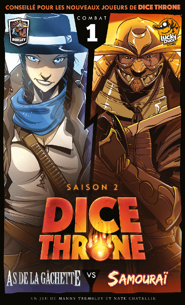 Dice Throne: Saison 2 Combat 1 As de la Gachette vs. Samourai (French)
