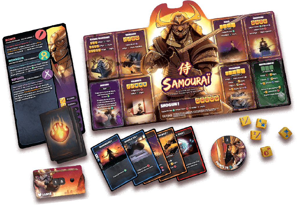 Dice Throne: Saison 2 Combat 1 As de la Gachette vs. Samourai (French)