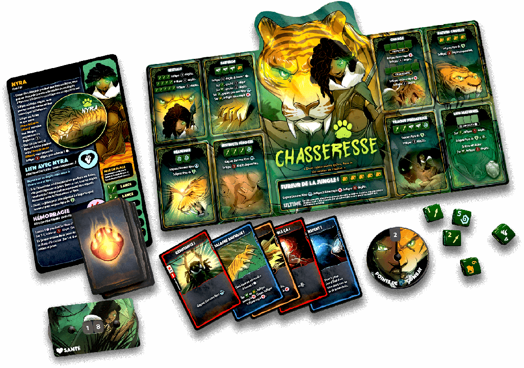 Dice Throne: Saison 2 Combat 2 Tacticien vs. Chasseresse (French)