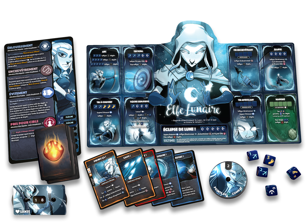 Dice Throne: Saison 1 Remasterisee Combat 1 Barbare vs. Elfe Lunaire (French)