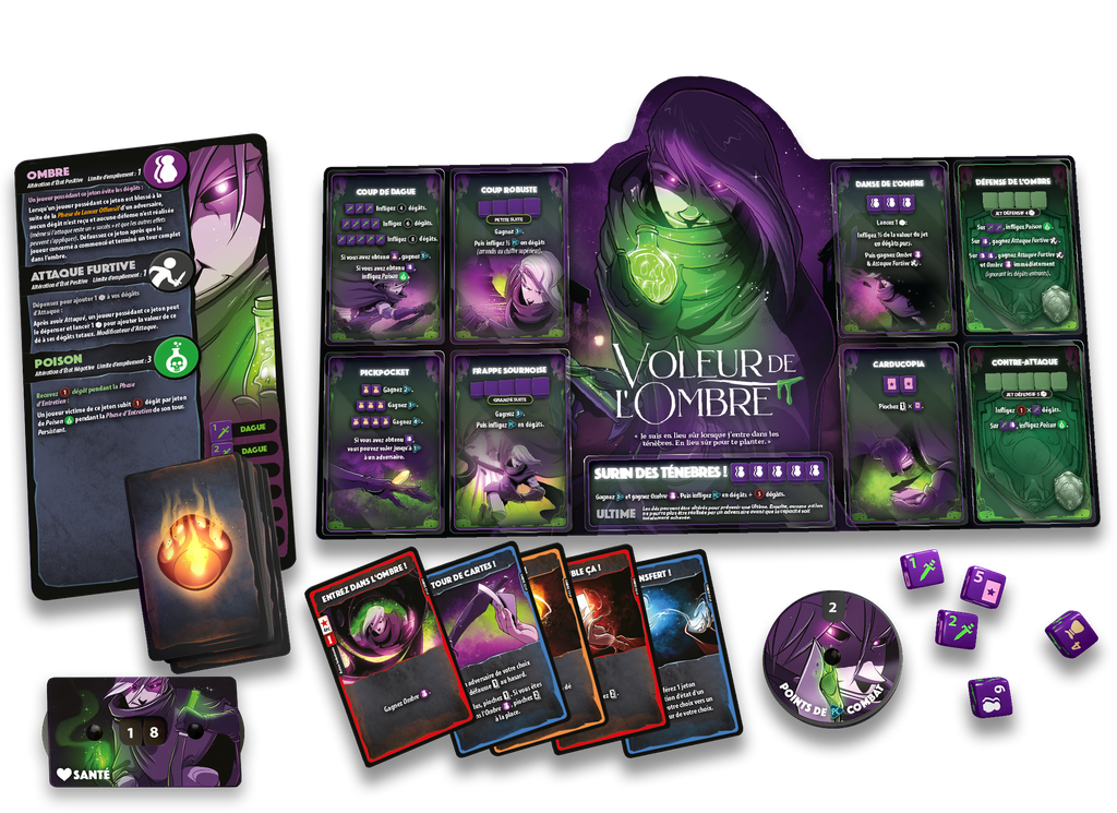 Dice Throne: Saison 1 Remasterisee Combat 3 Pyromancien vs. Voleur de l'ombre (French)