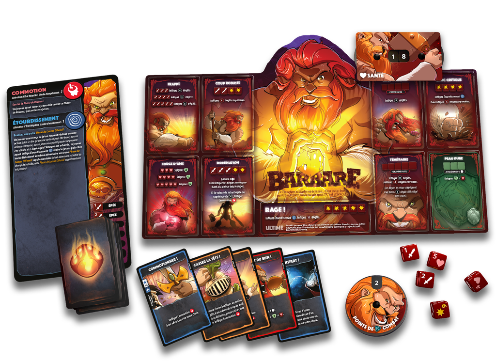 Dice Throne: Saison 1 Remasterisee Combat 1 Barbare vs. Elfe Lunaire (French)