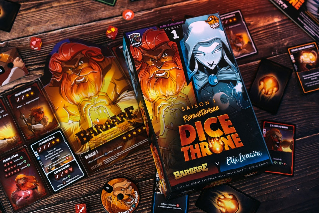 Dice Throne: Saison 1 Remasterisee Combat 1 Barbare vs. Elfe Lunaire (French)