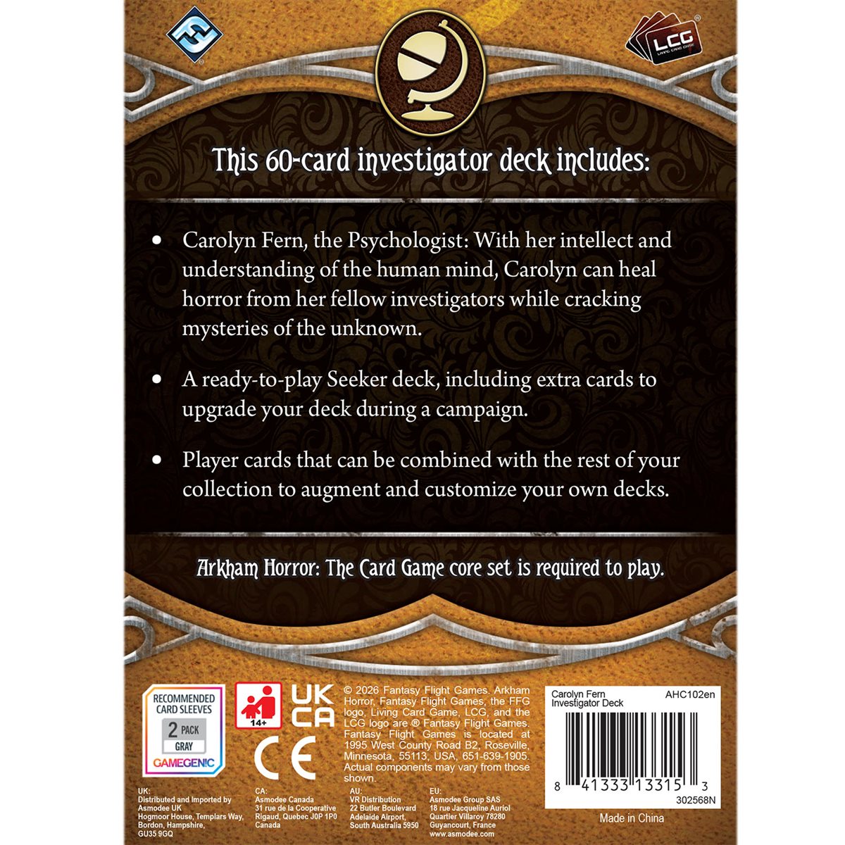 Arkham Horror LCG Investigator Deck: Carolyn Fern (English)