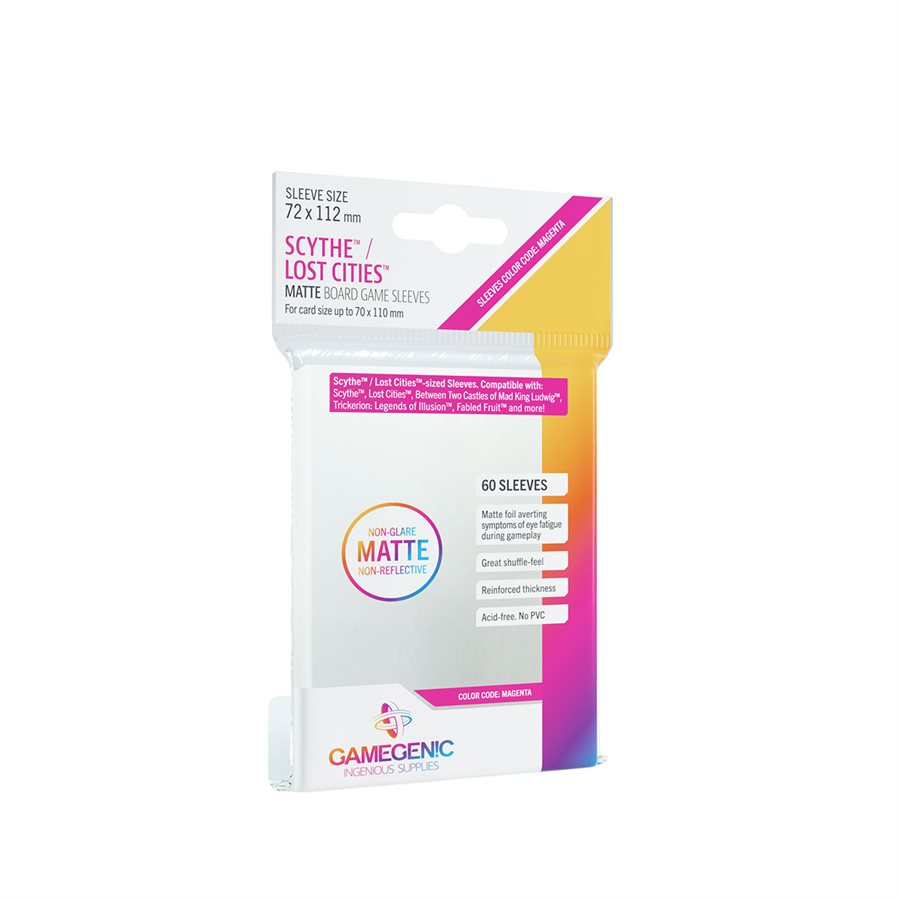 Gamegenic Matte Scythe / Lost Cities Pochettes 72 MM X 112 MM 60 CT