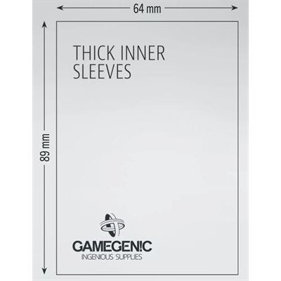 Pochettes intérieures épaisses Gamegenic 64 MM X 89 MM 50 CT
