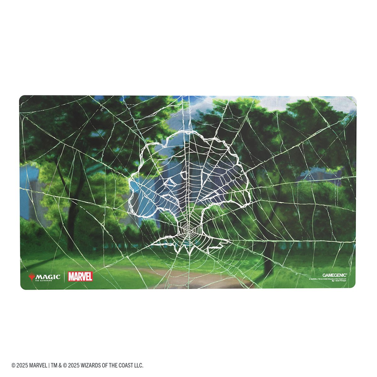 Magic: The Gathering - Tapis de jeu brillant Spider-Man de Marvel : Forêt
