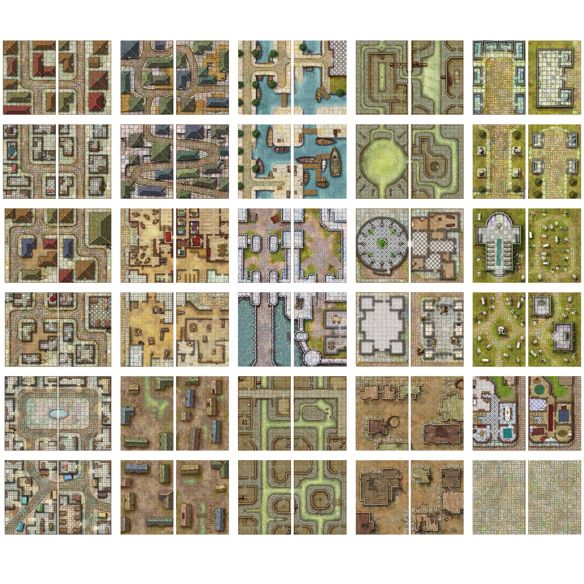 Livre géant des tapis de bataille - Rues, égouts et cimetières