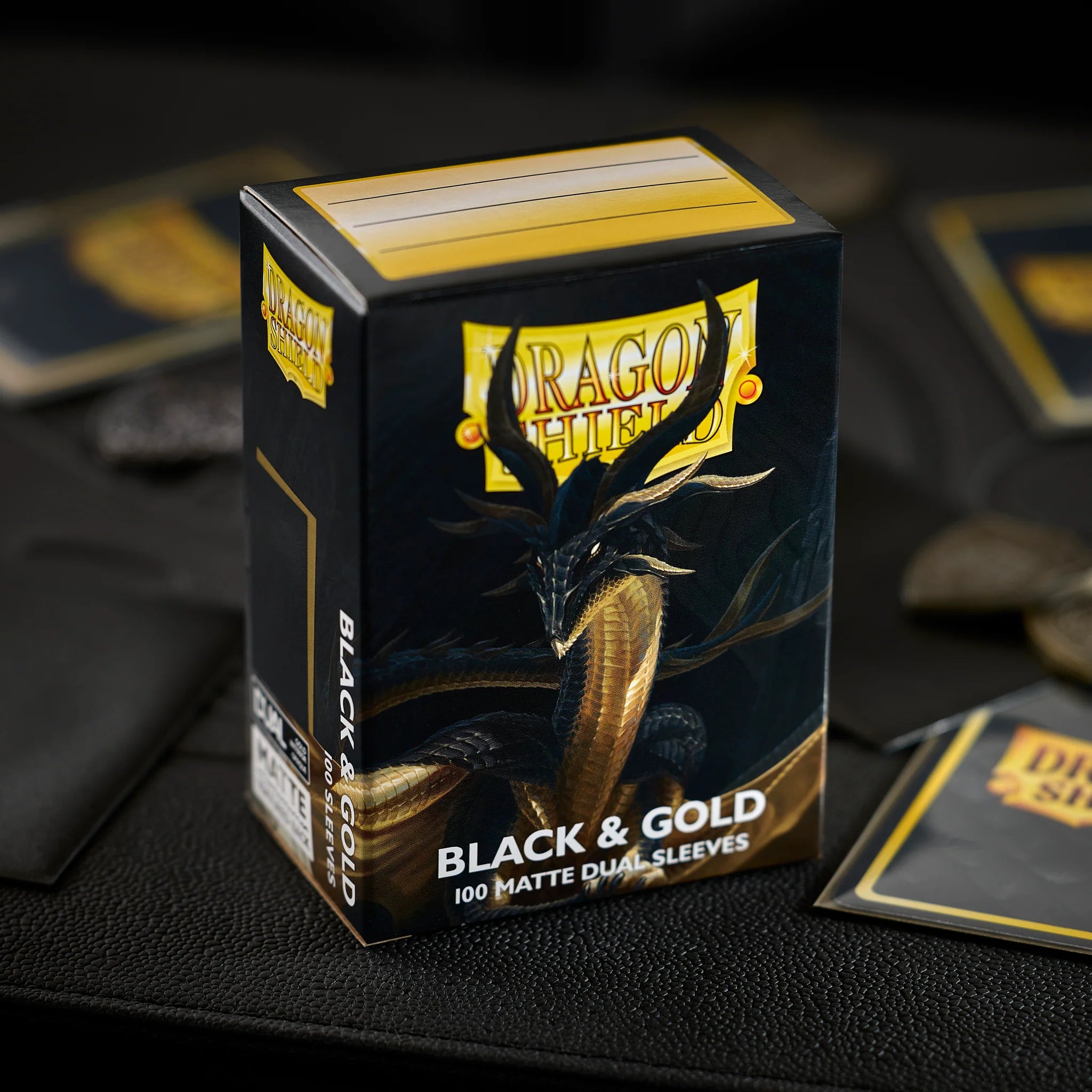 Dragon Shield Dual Matte: Black and Gold 100CT