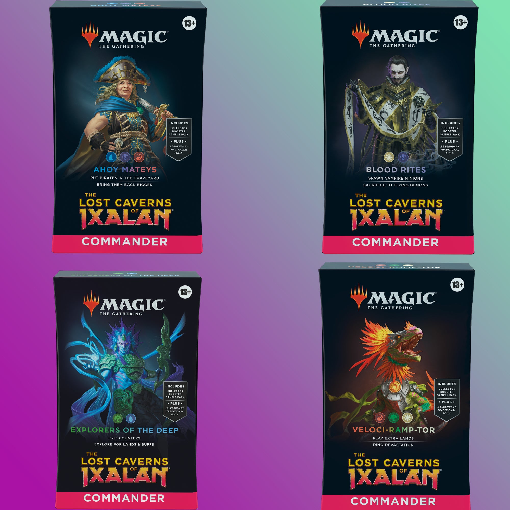 mtg the lost caverns of ixalan commander deck Lost Caverns of Ixalan Commander Decks