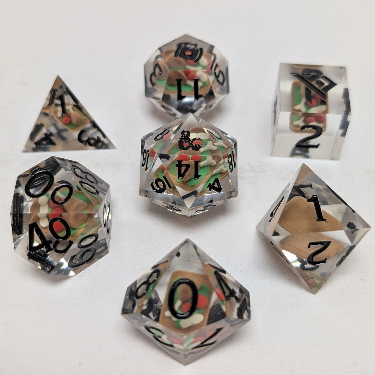 Le Portail Béant - Dés Légendaires : Set de dés en forme de cuisse de dinde