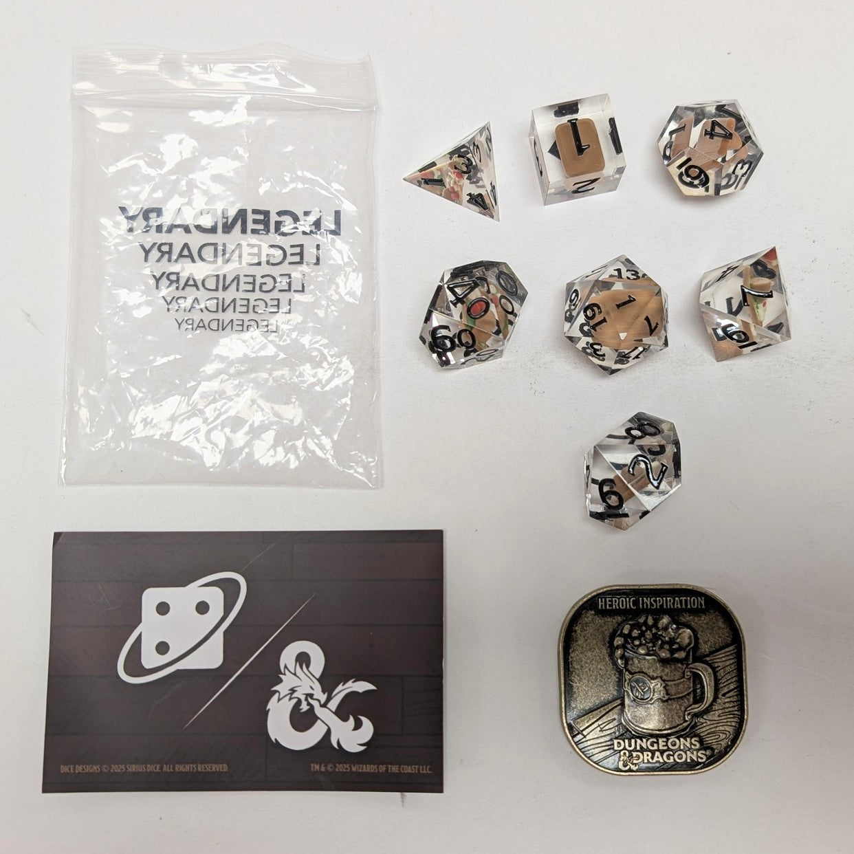 Le Portail Béant - Dés Légendaires : Set de dés en forme de cuisse de dinde