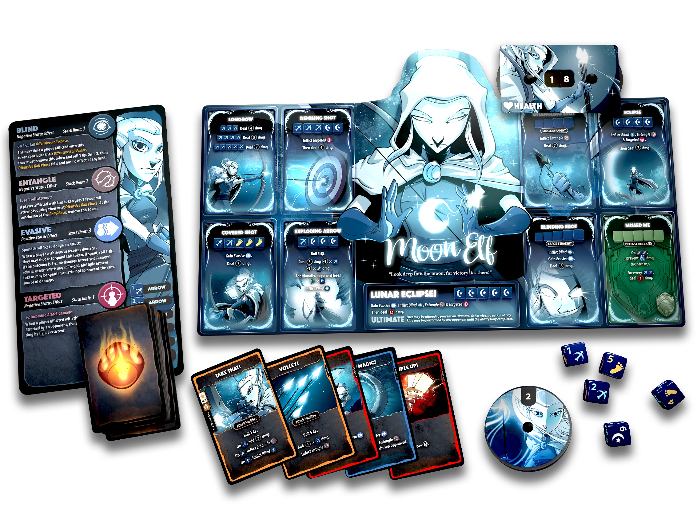 Dice Throne: Season one Rerolled Box 1 Barbarian v Moon Elf (English)