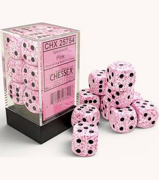 Speckled 12D6 Pink 16MM