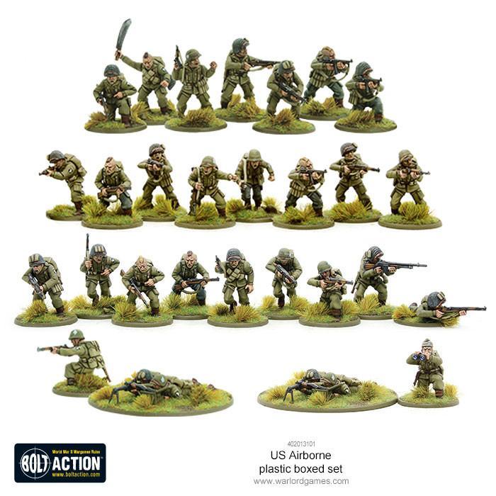 Coffret plastique Bolt Action US Airborne (anglais)