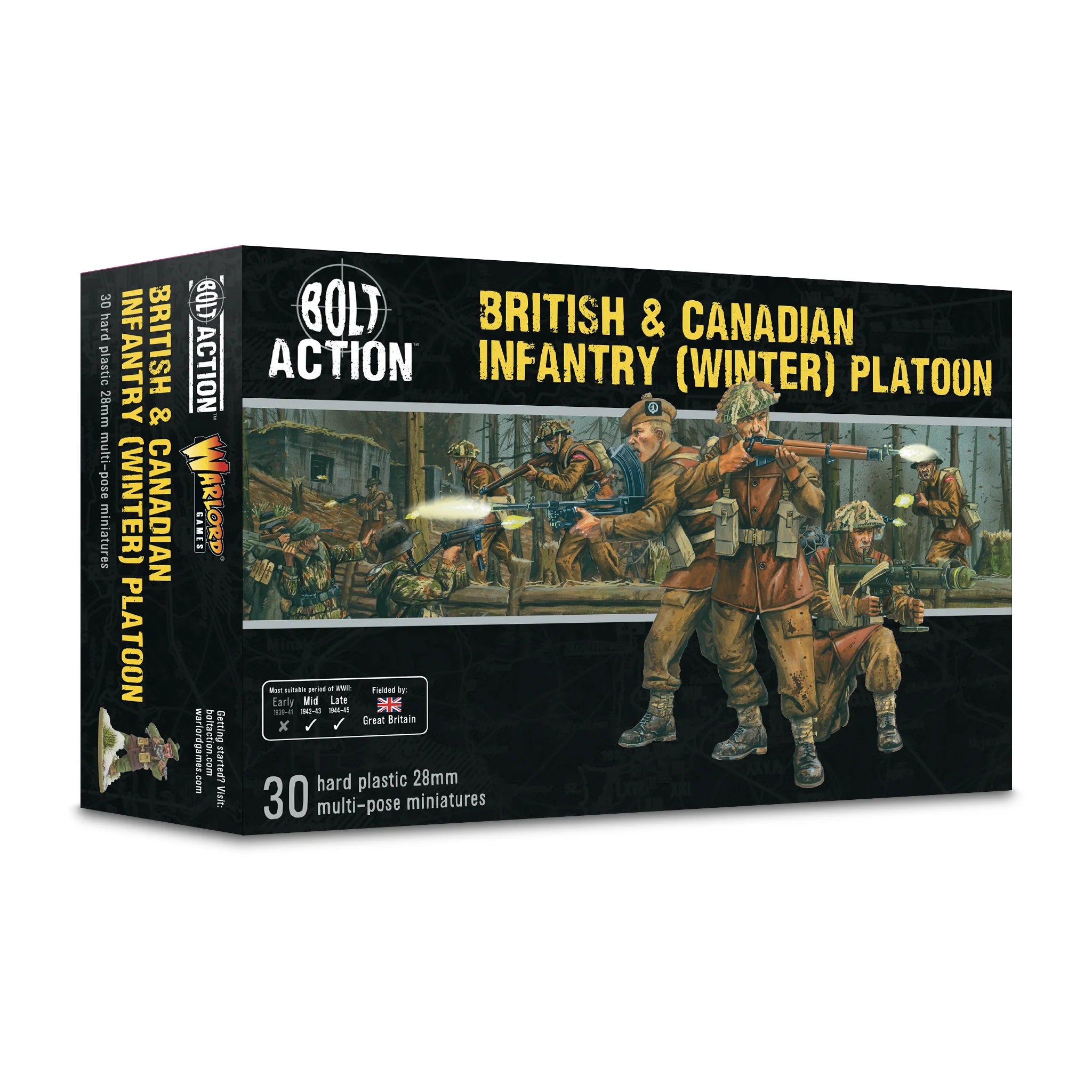 Bolt Action - Peloton d'infanterie britannique et canadienne (hiver) (anglais)