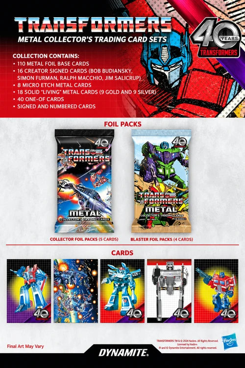 Transformers - Dynamite - 40th Anniversary Metal Blaster Box