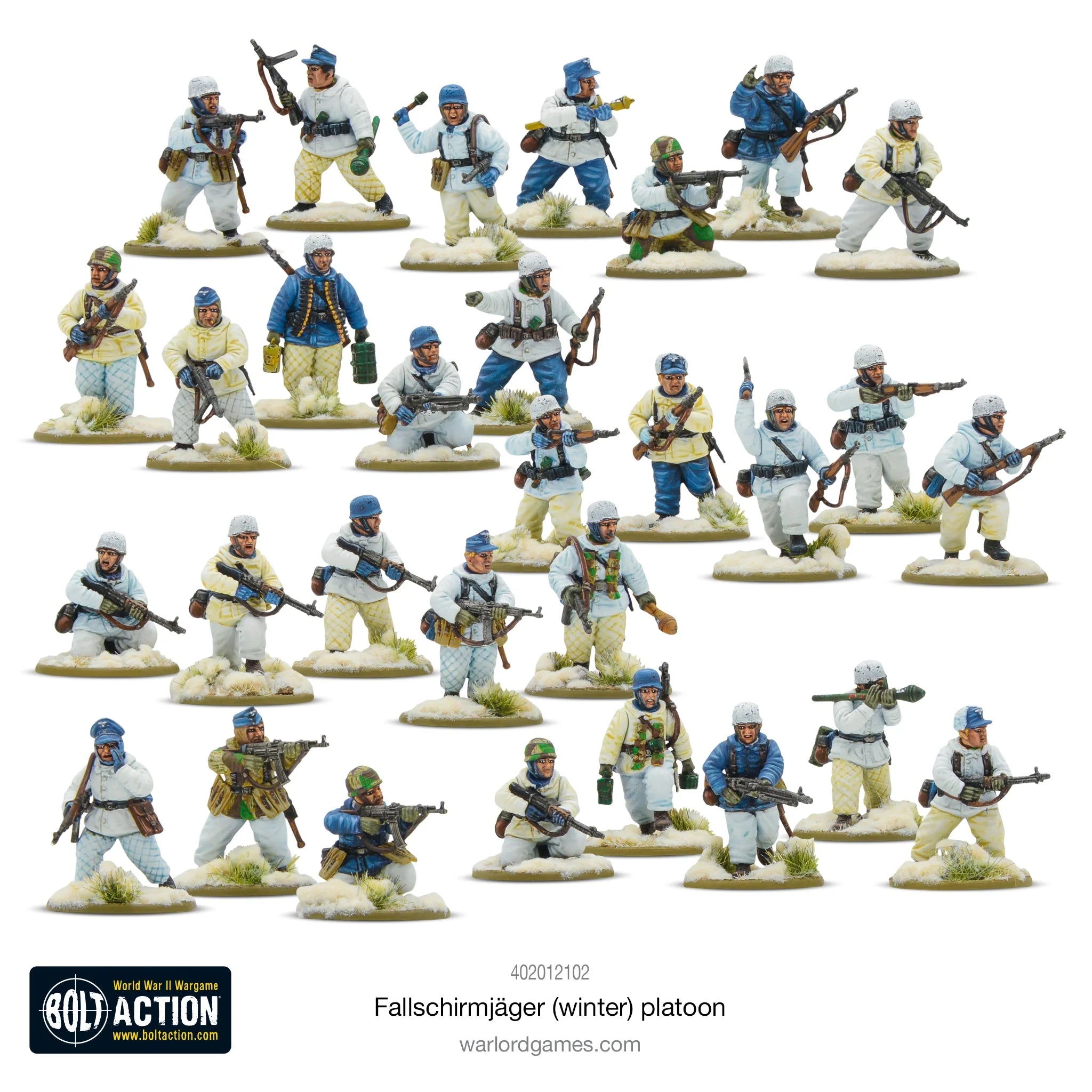 Bolt Action Fallschirmjäger (hiver) Peloton (anglais)