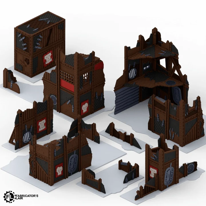 11th Edition Foldable Terrain - Ork Junkyard