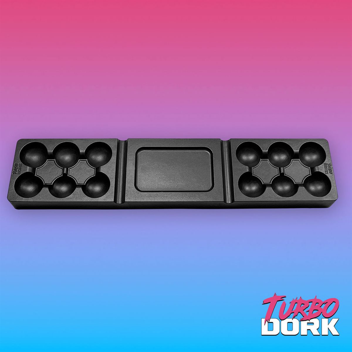 Turbo Dork: Large Black Non-Stick Silicone Dry Palette
